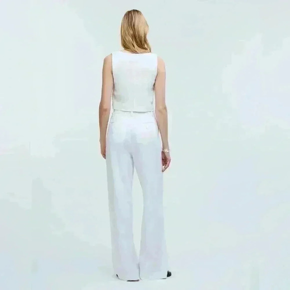 NWT! Madewell The Harlow Wide-Leg Pant in 100% Linen Size 14 - Picture 2 of 7